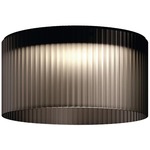 Giass Short Ceiling Light Fixture - Metallic Grey / Smoky Grey