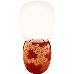 Hive Table Lamp - Red / Opal