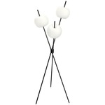 Kushi Floor Lamp - Black / Opal