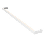 Thin-Line One-Sided Wall Light - Satin White / White Acrylic