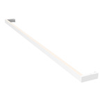 Thin-Line One-Sided Wall Light - Satin White / White Acrylic