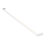 Thin-Line One-Sided Wall Light - Satin White / White Acrylic