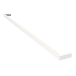 Thin-Line Two-Sided Wall Light - Satin White / White Acrylic