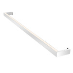 Thin-Line Two-Sided Wall Light - Bright Satin Aluminum / White Acrylic