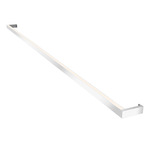 Thin-Line Two-Sided Wall Light - Bright Satin Aluminum / White Acrylic