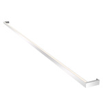 Thin-Line Two-Sided Wall Light - Bright Satin Aluminum / White Acrylic