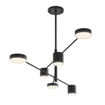 Counterpoint Multi-Light Pendant - Satin Black / Acrylic