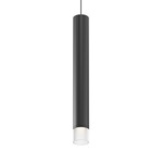 ALC Pendant with Etched Glass Trim - Satin Black