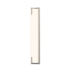 New Edge Bathroom Vanity Light - Satin Nickel / Etched Glass