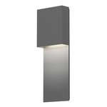 Flat Box Panel Outdoor Wall Light - Textured Gray