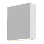 Flat Box Up/Down Outdoor Wall Light - Textured White