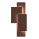 Offset Panels Outdoor Wall Light - Textured Bronze