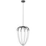 Alysoid Pendant - Grey Anthracite / Black Polished Nickel