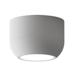 Urban Flush Mount Ceiling Light - Wrinkled White / Opal