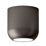 Urban Flush Mount Ceiling Light - Matte Nickel / Opal
