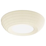 Bell Flush Mount Ceiling Light - White / White