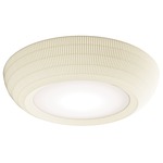 Bell Flush Mount Ceiling Light - White / White