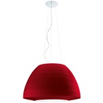 Bell Large Pendant - White / Red