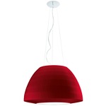 Bell Large Acoustic Pendant - White / Red