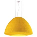 Bell Large Acoustic Pendant - White / Gold Yellow