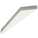 Shatter Flush Mount Ceiling Light - White / White