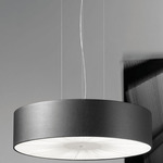 Skin Large LED Pendant - White / Matt Black / White