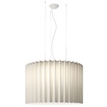 Skirt Large Acoustic LED Pendant - White / White