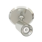 Piston Monopoint with 4IN Round Canopy - Satin Nickel