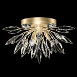 Lily Buds Ceiling Light Fixture - Gold Leaf / Crystal