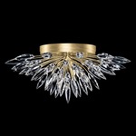 Lily Buds Ceiling Light Fixture - Gold Leaf / Crystal