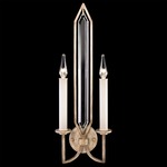 Westminster Two Light Wall Light - Pale Antique Gold / Crystal
