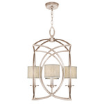 Cienfuegos Concave Chandelier - Weathered Greige Patina / Natural Greige