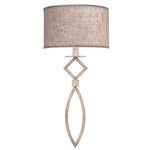 Cienfuegos Shade Wall Sconce - Weathered Greige Patina / Natural Greige