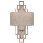 Cienfuegos Deco Wall Sconce - Weathered Greige Patina / Natural Greige