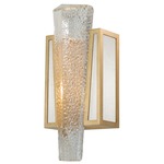 Crownstone Wall Light - Gold Leaf / Fabric