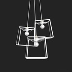 Frame Cluster Pendant - White