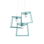 Frame Cluster Pendant - Aqua