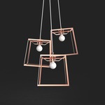 Frame Cluster Pendant - Copper