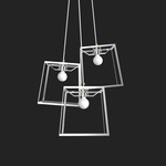 Frame Cluster Pendant - Chrome