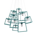 Frame Cluster Pendant - Aqua
