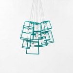 Frame Cluster Pendant - Aqua