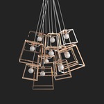 Frame Cluster Pendant - Copper