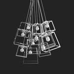 Frame Cluster Pendant - Chrome