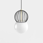 Revati Double Pendant - Black / Black
