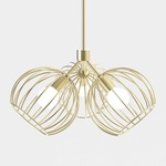 Revati Single-Tier Pendant - Brass