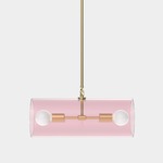 Nunki No 1.2 Pendant - Brass / Pink