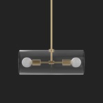 Nunki No 1.2 Pendant - Brass / Smoke