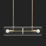 Nunki No. 4 Pendant - Brass / Smoke