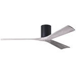 Irene Hugger Ceiling Fan - Matte Black / Barn Wood Tone