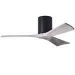 Irene Hugger Ceiling Fan - Matte Black / Barn Wood Tone